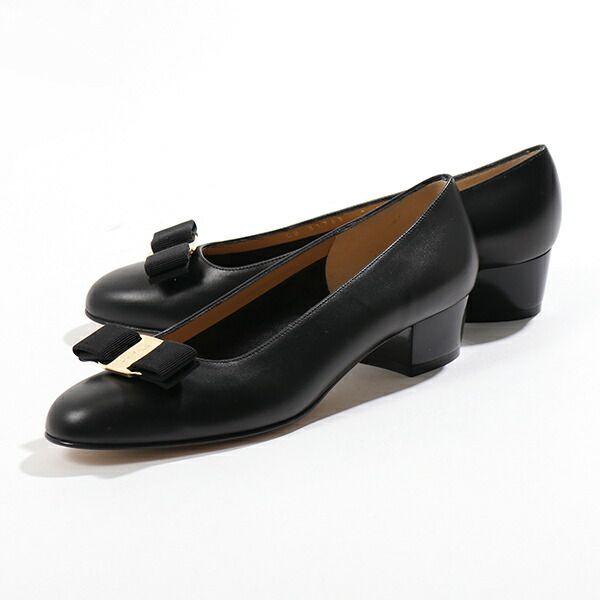 FERRAGAMO フェラガモ VARA 574571 スムースレザー ヒール FERRAGAMO フェラガモ VARA 574571 スムースレザー ヒール