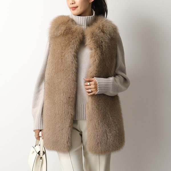 Blancha ブランカ 1 フォックスファー ウール ファーベスト ジレ ベルト付き 64 Argilla レディース インポートセレクト Musee 通販 Yahoo ショッピング