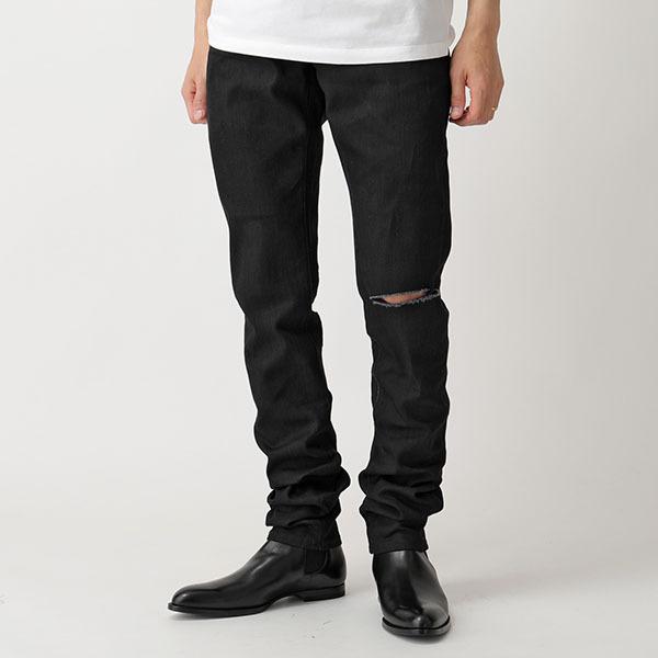 Saint Laurent サンローランパリ Yf869 1080 スキニージーンズ ブラックデニム ジーンズ パンツ ダメージ ブラック メンズ インポートセレクト Musee 通販 Yahoo ショッピング