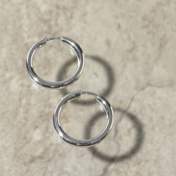 トムウッド シルバーフープピアス S シルバー925 TOM WOOD（トムウッド） ピアス Pebble Hoops Small ぺブル フープ