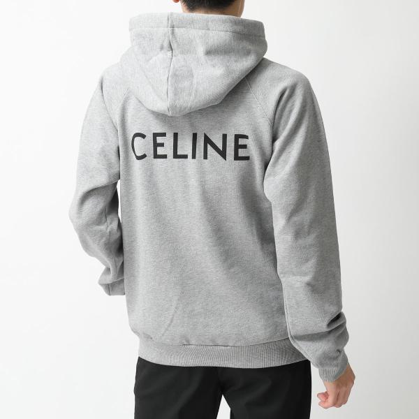 CELINE(セリーヌ) 人気♪ ロゴ フーディ パーカー カーキ パーカー・フーディ サイズを選択してください:XS - pronacej