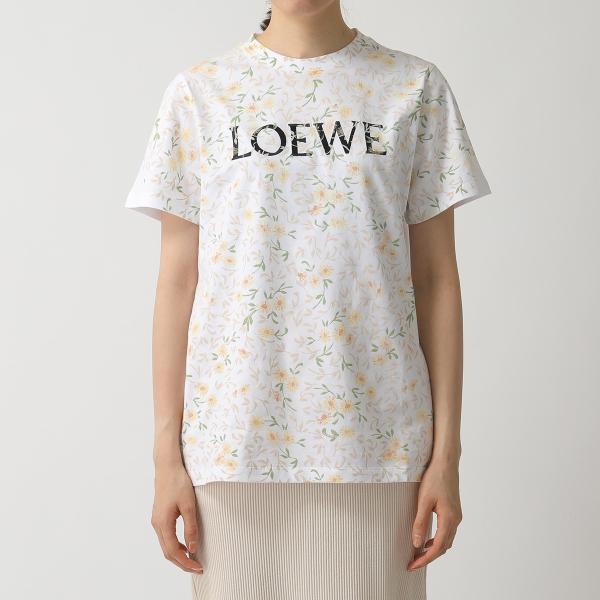 年末のプロモーション大特価 半袖 ロゴ刺繍 クルーネック 2108 White Ye Sxar ロエベ Loewe グッドプライス Tシャツ レディース プリント フラワー カットソー Tシャツ カットソー Pitofoursoulsrescue Com