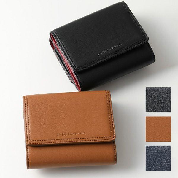 J&M DAVIDSON ジェイアンドエム デヴィッドソン 10263N 7314 FOLDING WALLET カラー3色 レザー 三つ折り財布  ミニ財布 豆財布 レディース