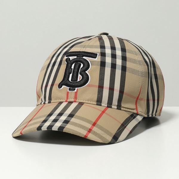 BURBERRY バーバリー 8017283 バーバリーチェック×TB立体刺繍 ベースボールキャップ 帽子 ARCHIVE-BEIGE-IP-CHK  レディース メンズ