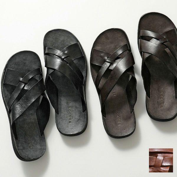BRADOR ブラドール フラットサンダル 46731 メンズ レザー