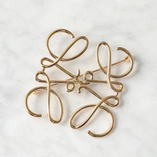 LOEWE ロエベ 111.25.020 ANAGRAM BROOCH アナグラム ブローチ ピン