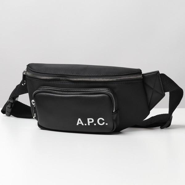 APC A.P.C. アーペーセー PAADY H62167 Camden ヒップバッグ ナイロン×エコレザー ボディバッグ ウエストポーチ  LZZ/NOIR 鞄 メンズ レディース