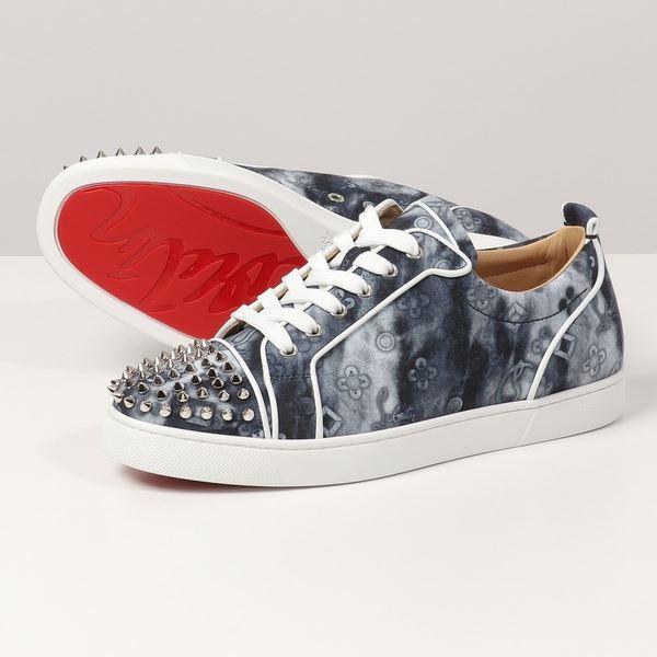 Christian Louboutin クリスチャンルブタン Louis Junior Spikes Orlato スニーカー スパイクスタッズ レザー 靴 M251 Multi Silver メンズ インポートセレクト Musee 通販 Yahoo ショッピング