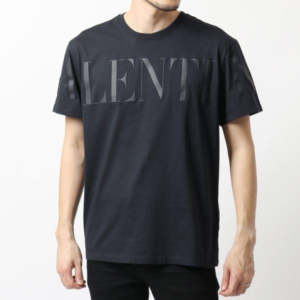 VALENTINO ヴァレンティノ 3MG03B7AQ Tシャツ 半袖 クルーネック ロゴT