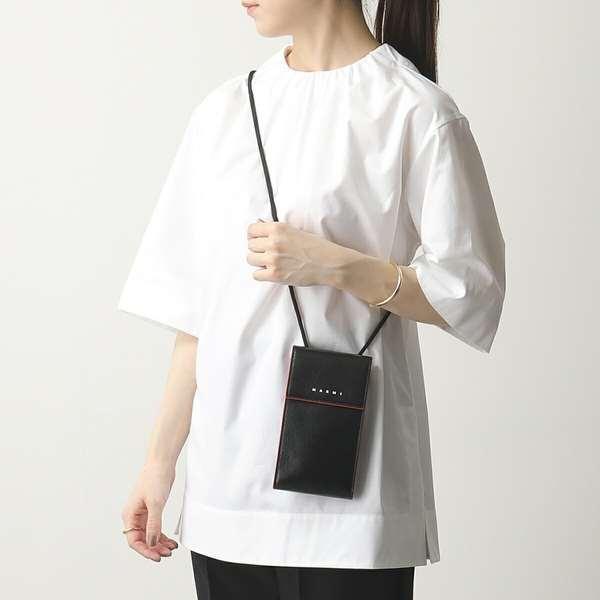 MARNI マルニ TEMI0009U0 P2644 シャイニーカーフスキン フォンケース  