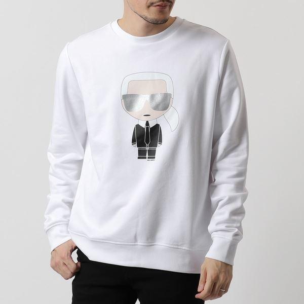 オンライン限定商品 カールラガーフェルド Lagerfeld Karl グットプライス メンズ 10 スウェット トレーナー 長袖 クルーネック トップス