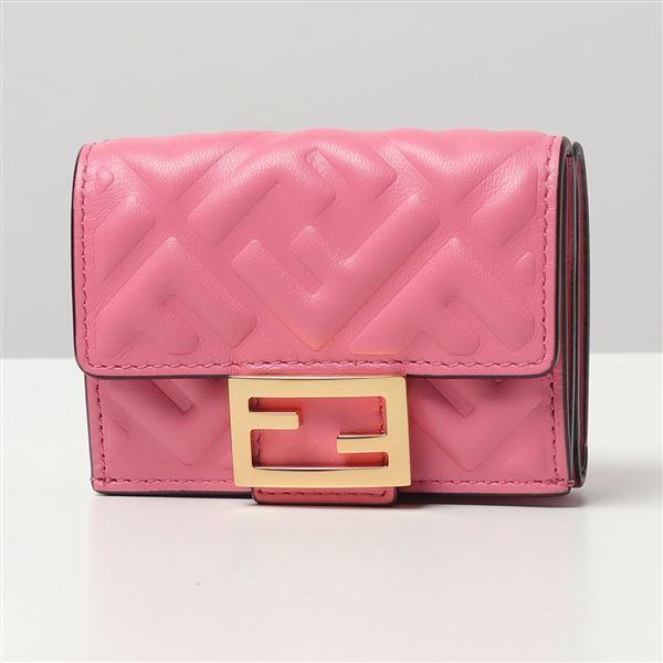 FENDI フェンディ 8M0395 AAJD Baguette 三つ折り財布 マイクロ FF柄  