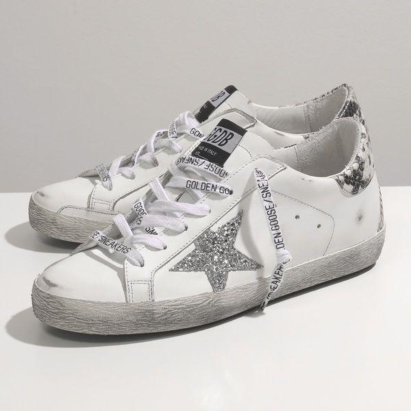 GOLDEN GOOSE ゴールデングース GWF00102 F000761 SUPER-STAR CLASSIC WITH SPUR スニーカー  レザー ヴィンテージ 靴 10402/WHITE-SILVER レディース