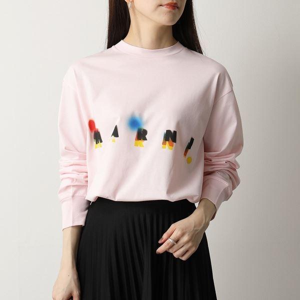 Marni マルニ Thje0129ph Uscr97 クルーネック 長袖 Tシャツ カットソー チュニック ロゴt ロンt オーバーサイズ ワンピース Mlc09 レディース インポートセレクト Musee 通販 Yahoo ショッピング