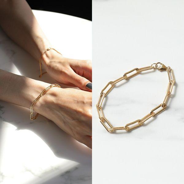 MARA SCALISE マラスカリース ブレスレット RECTANGLE LINK CHAIN