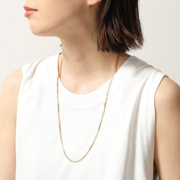 TOMWOOD トムウッド N01019VBX01S925 9K Square Chain Gold チェーン ネックレス アクセサリー  シルバー925 24.5inch ゴールド レディース