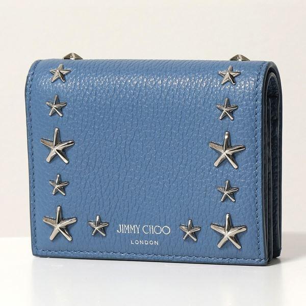 JIMMY CHOO 財布 二つ折り HANNE スタースタッズ レディース