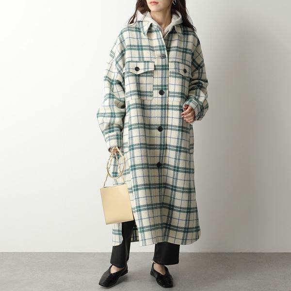 イザベルマランエトワール ビッグシルエットチェックコート