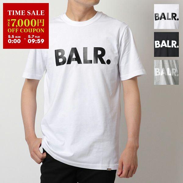 BALR. ボーラー Brand straight t-Shirt B1112.1048 カラー2色 クルーネック 半袖 Tシャツ カットソー ロゴT  メンズ