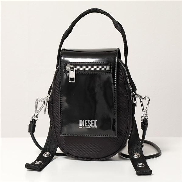 DIESEL ディーゼル X08080 P4222 JACKIE エナメル×ナイロン ショルダー