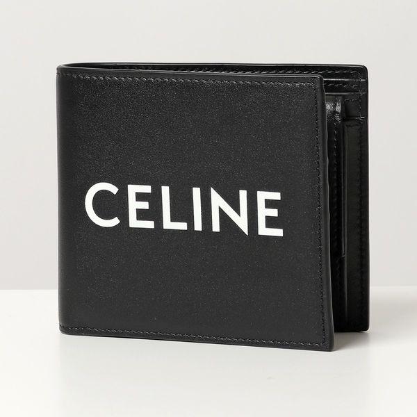 CELINE セリーヌ 10C873DME.38SI レザー 二つ折り財布 ミニ財布 