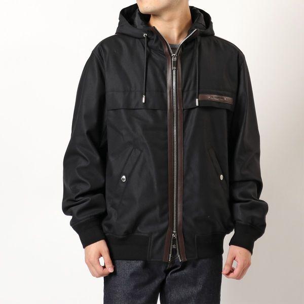Berluti ベルルッティ R20OBL102 001 W/O & Nylon B-Way パーカー 