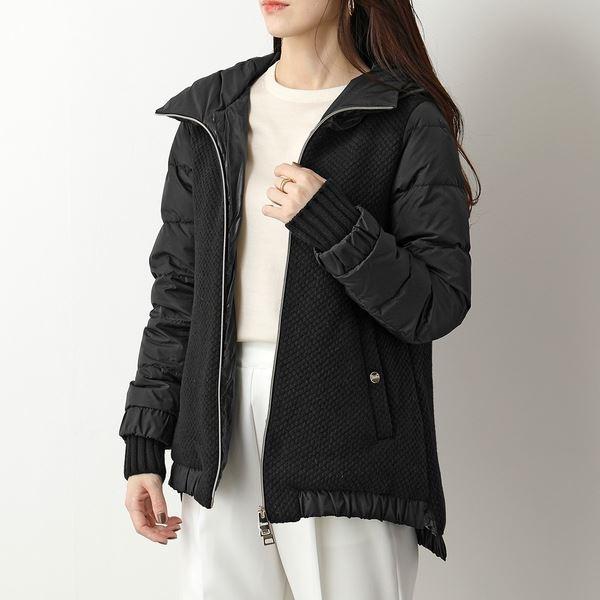 HERNO ヘルノ Pl1381D 33220 ニット切替 フード付き ダウンジャケット ダウンコート 9300 レディース