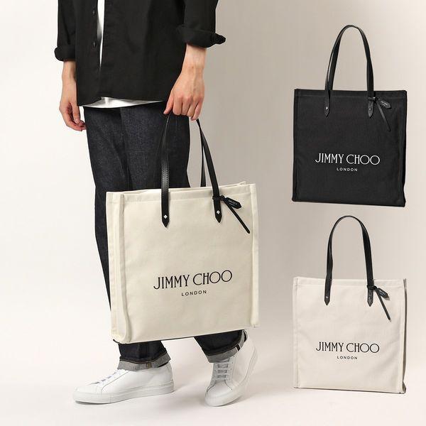 Jimmy Choo ジミーチュウ LOGO TOTE FFQ カラー2色 トートバッグ キャンバス ショッピングバッグ 鞄 メンズ