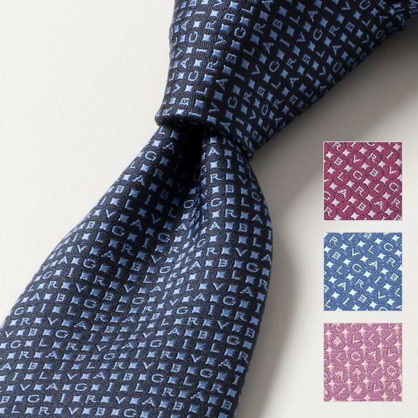 BVLGARI ブルガリ Tie Bvlgari Alphabet カラー4色 セブン BVLGARI ブルガリ Tie Bvlgari Alphabet カラー4色 セブン