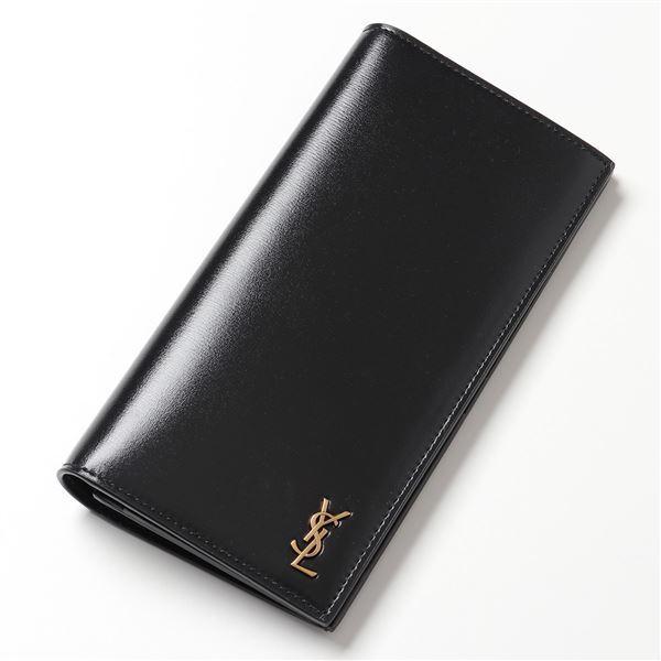 SAINT LAURENT サンローラン 607746 02G0W レザー 二つ折り長財布  