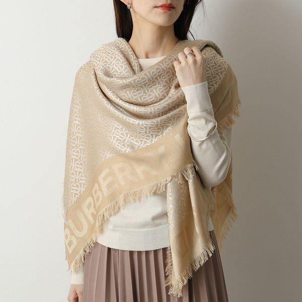 BURBERRY バーバリー 8022010 140×140 シルクウール ラージ スクエア  