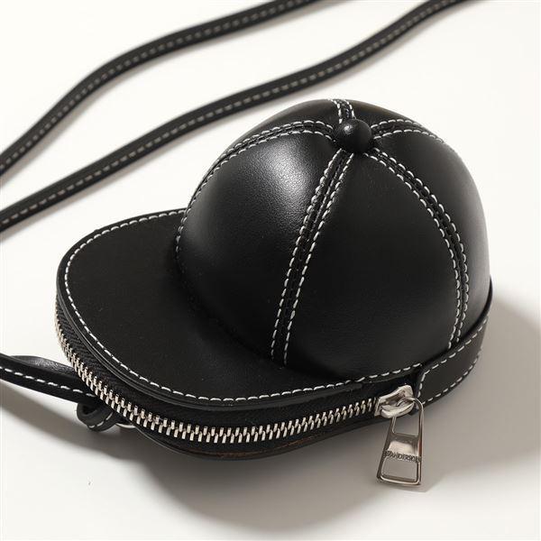 JWANDERSON ブラックレザー キャップ型ショルダーバッグ パリコレで話題沸騰！JW アンダーソンのキャップ型バッグが