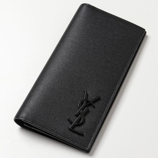 SAINT LAURENT サンローラン 二つ折り長財布 529981 BTY0U メンズ レザー カサンドラロゴ 小銭入れ付き 1000/NERO SAINT LAURENT サンローラン 二つ折り長財布 529981 BTY0U メンズ レザー カサンドラロゴ 小銭入れ付き 1000/NERO