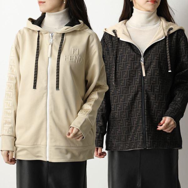 FENDI フェンディ パーカー FAF142 AGM7 レディース リバーシブル