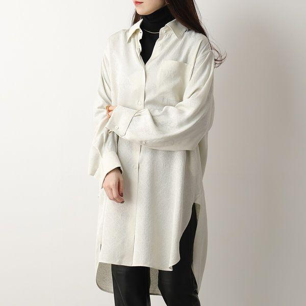 LOEWE ロエベ 長袖シャツ S359337XDA レディース シルク アナグラム  