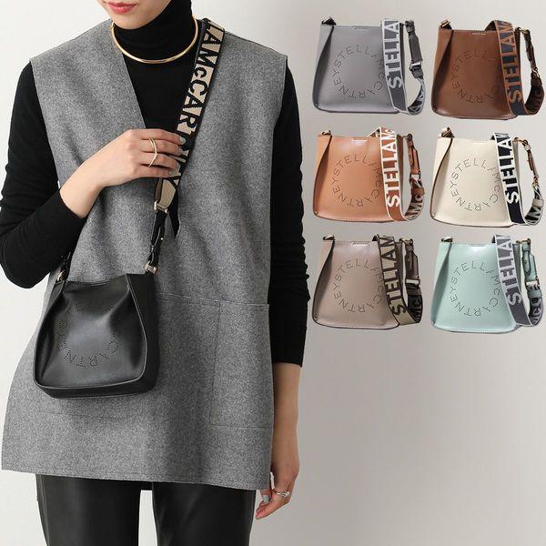 STELLA McCARTNEY ステラマッカートニー ショルダーバッグ SMALL HOBO LOGO 700265 W8542 レディース  ポシェット ジャガード パンチングロゴ 鞄 カラー7色