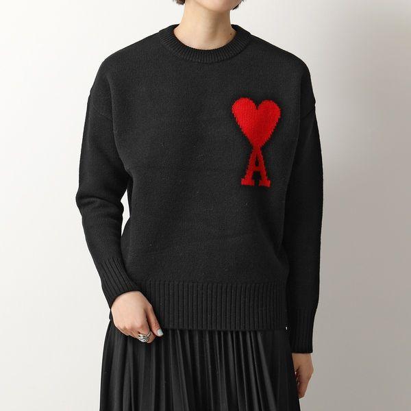 ami ハートロゴ ニットセーター Lサイズ