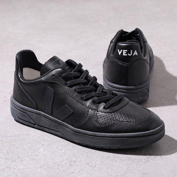VEJA ヴェジャ スニーカー V-10 CWL メンズ ローカット レザー シューズ 靴 BLACK-BLACK-SOLE