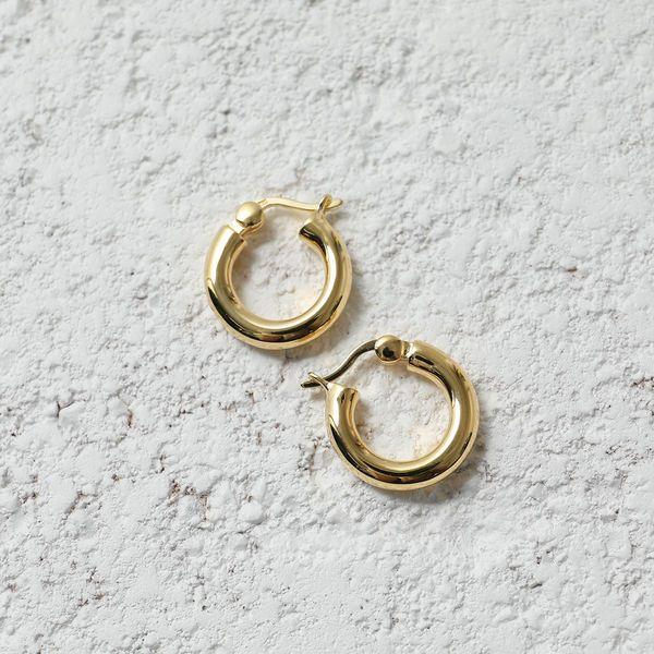 TOMWOOD トムウッド ピアス Classic Hoop Thick Small Gold 