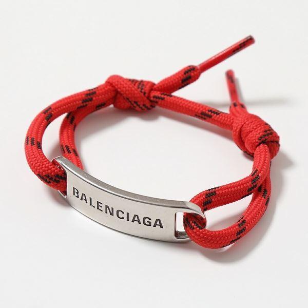 BALENCIAGA バレンシアガ ブレスレット 656418 TZX4S メンズ ロゴ 