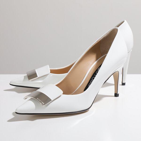 セルジオロッシ SR1コレクション パンプス ポインテッドトゥ シルバー