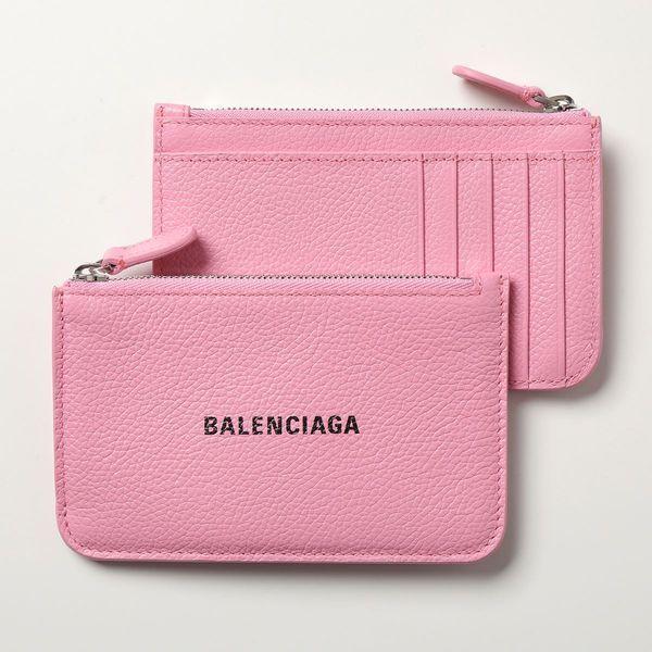 最高品質  ピンク レザー クロコ カードケース バレンシアガ BALENCIAGA 名刺入れ/定期入れ