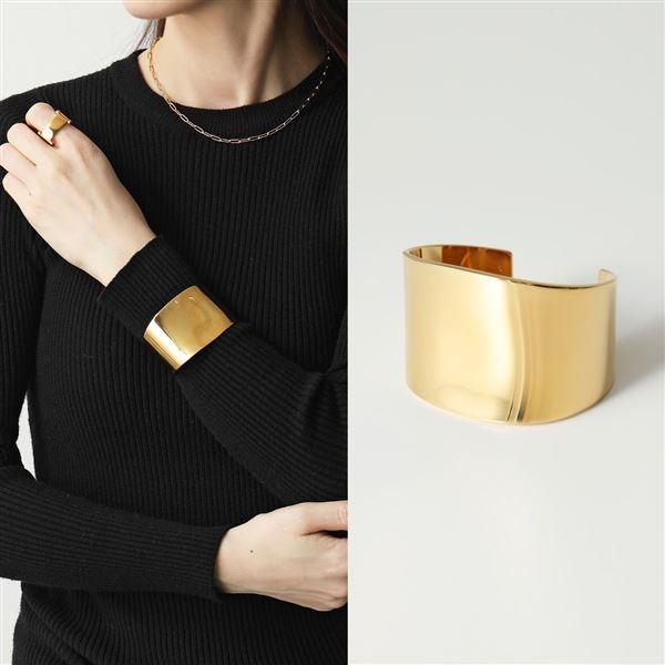 CELINE セリーヌ バングル Curved Cuff 46S766BRA.35OR レディース ブレスレット アクセサリー Gold