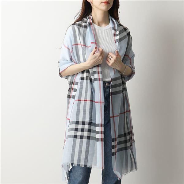 BURBERRY バーバリー ストール 8049344 220×70 シルク ウール スカーフ  