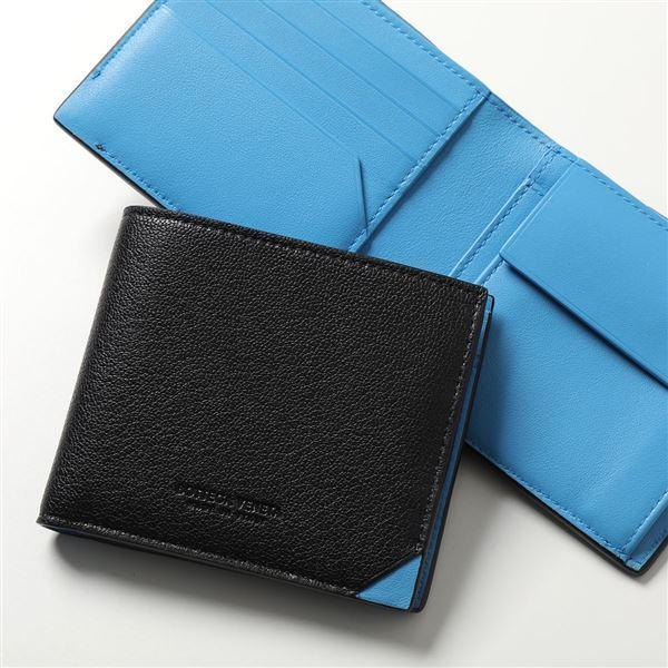 Bottega Veneta ボッテガヴェネタ 二つ折り財布 Va971 メンズ ミニ財布 小銭入れあり レザー バイカラー 1149 インポートセレクト Musee 通販 Yahoo ショッピング