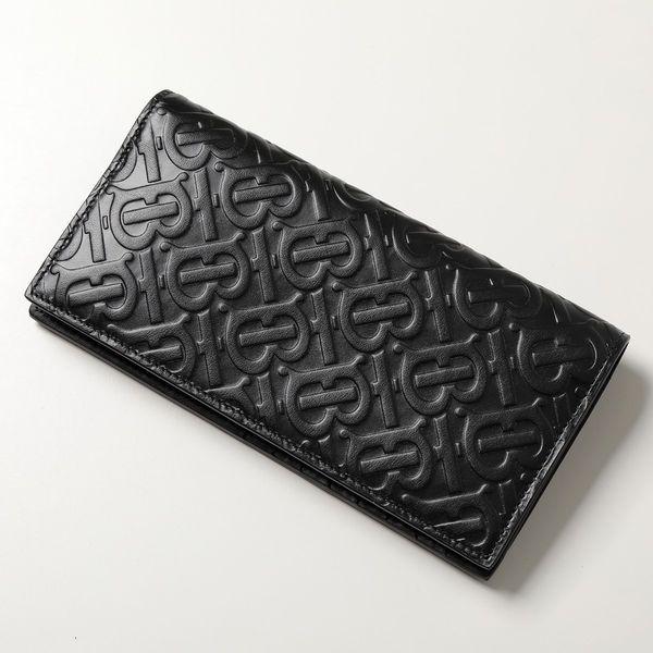 BURBERRY バーバリー 二つ折り長財布 8017650 メンズ レザー TB 