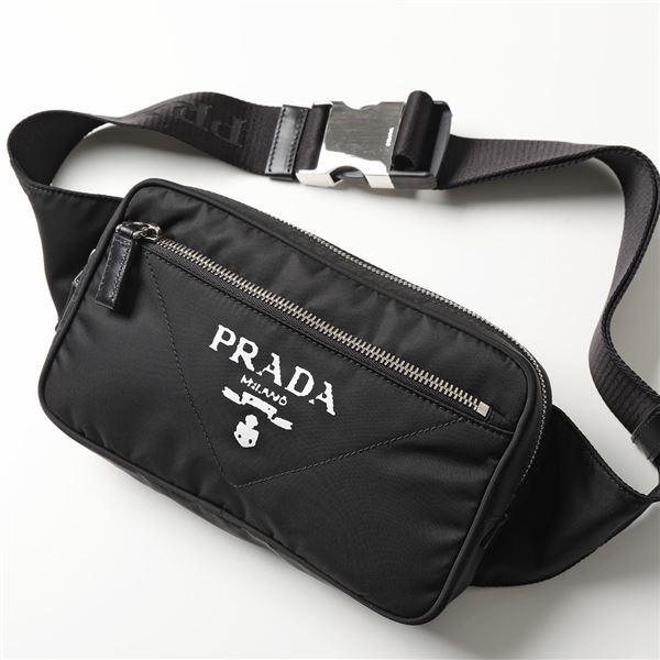 PRADA プラダ ボディバッグ 2VL977 WTO 2DOP メンズ Re-Nylon リナイロン ベルトバッグ クロスボディ ロゴ 鞄  F0002/NERO
