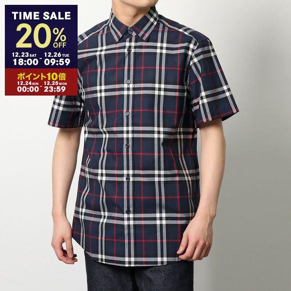 BURBERRY バーバリー シャツ 8020872 メンズ コットン チェック 半袖