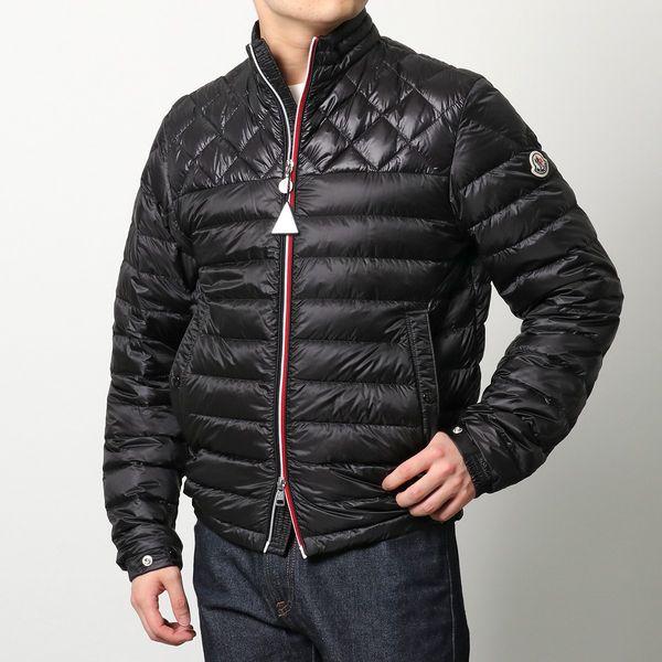 MONCLER モンクレール ダウンジャケット BENAMOU 1A00107 53279 メンズ ブルゾン キルティング切替 ナイロン アイコンパッチ ショート丈 999 MONCLER モンクレール ダウンジャケット BENAMOU 1A00107 53279 メンズ ブルゾン キルティング切替 ナイロン アイコンパッチ ショート丈 999
