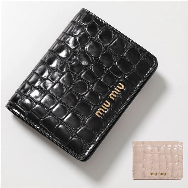 miu MIUMIU ミュウミュウ 二つ折り財布 5MV204 2DQ8 レディース miu MIUMIU ミュウミュウ 二つ折り財布 5MV204 2DQ8 レディース